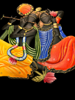 Metal Wall Decor Of Radha Krishna / Ruchi