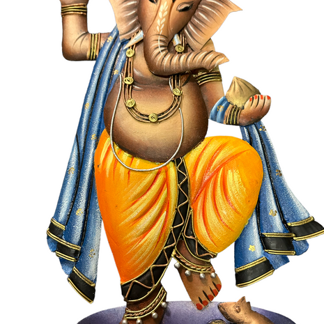 Lord Ganesha Metal Wall Hanging / Ruchi