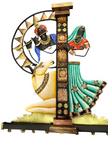 Metal Wall Hanging Decor Of Radha Krishna / Ruchi