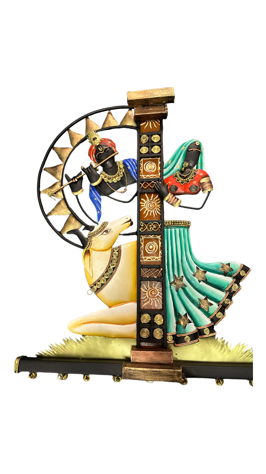 Metal Wall Hanging Decor Of Radha Krishna / Ruchi