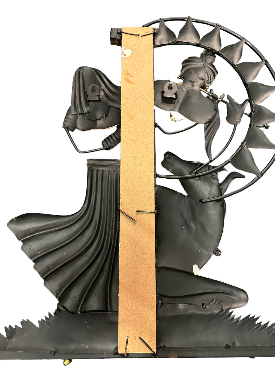 Metal Wall Hanging Decor Of Radha Krishna / Ruchi