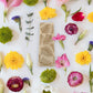 White & Gold Beaded Table Runner / Ruchi