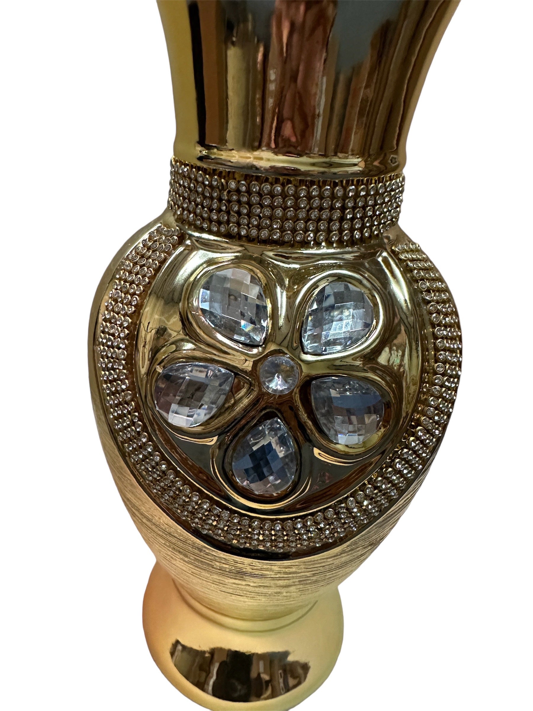 Exquisite Gold Ceramic Tabletop Vase / Ruchi