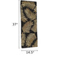 Marvelous Golden Leaf Pattern Table Runner With Placemat / Ruchi