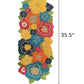 Opulent Multicolored Floral Beaded Runner / Ruchi