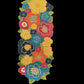 Opulent Multicolored Floral Beaded Runner / Ruchi
