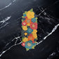 Opulent Multicolored Floral Beaded Runner / Ruchi