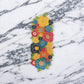 Opulent Multicolored Floral Beaded Runner / Ruchi