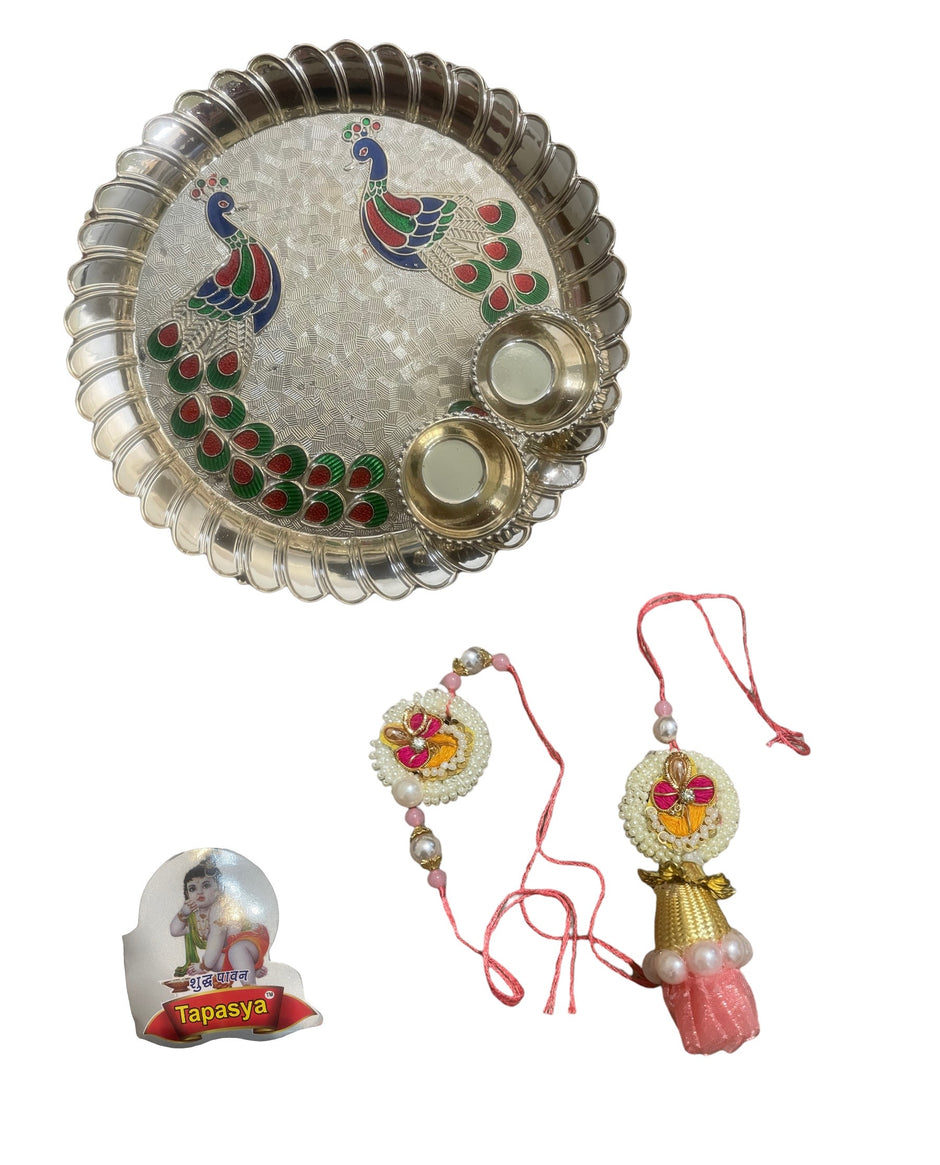 Rakhi And Lumba Thali Set For Raksha Bandhan / Ruchi