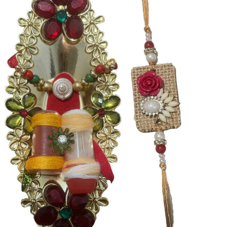 2 Piece Rakhi Thali Set For Brother / Ruchi