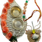 1 Set Of Floral Decorated Silver Finished Raksha Bandhan Thali With Rakhi / Ruchi