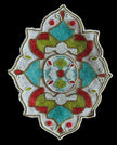 2 PCS Mandala Embroidered Beaded Placemat / Ruchi