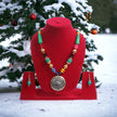 Multicolored Wooden Beaded Necklace Set / Ruchi