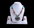Vibrant Round Wooden Beaded Necklace Set / Ruchi