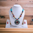 Vibrant Round Wooden Beaded Necklace Set / Ruchi