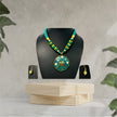 Traditional Wooden Beaded Necklace And Earrings Set / Ruchi