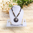 Round Stone Wooden Beaded Necklace Set / Ruchi