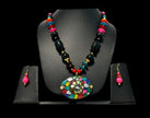 Multicolored Stone Wooden Beaded Necklace Set / Ruchi