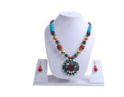 Crystal Wooden Beaded Necklace Set / Ruchi