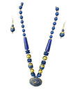 Elegant Beaded Necklace And Hoop Earrings Set / Ruchi
