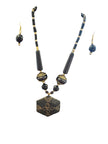 Hexagonal Beaded Necklace And Earrings Set / Ruchi