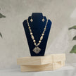 White Wooden Beaded Necklace Set / Ruchi