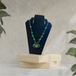 Floral Wooden Beaded Necklace And Earrings Set / Ruchi