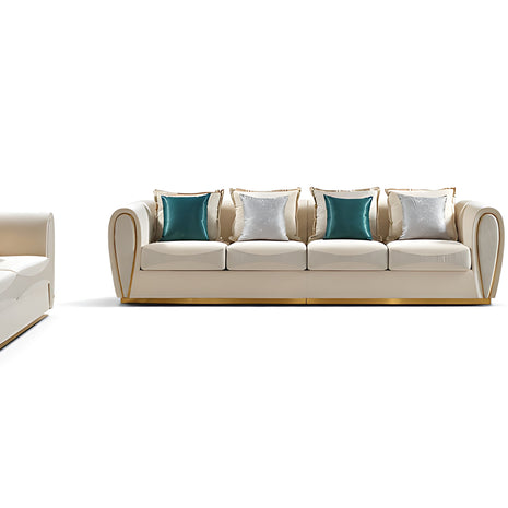 Post Modern 3 Pieces Fabric Upholstered Sofa Set / Ruchi