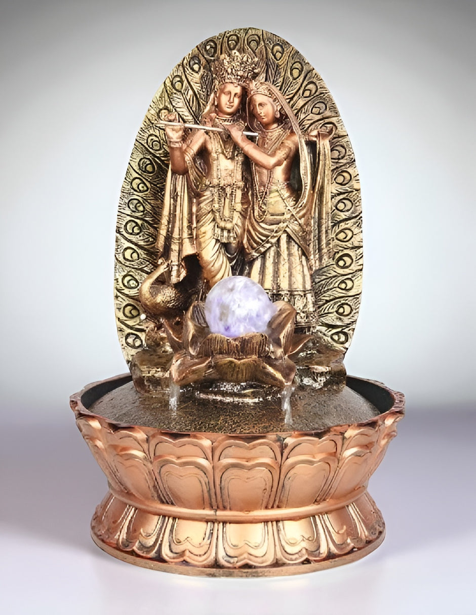 Radha Krishna LED Water Fountain / Ruchi