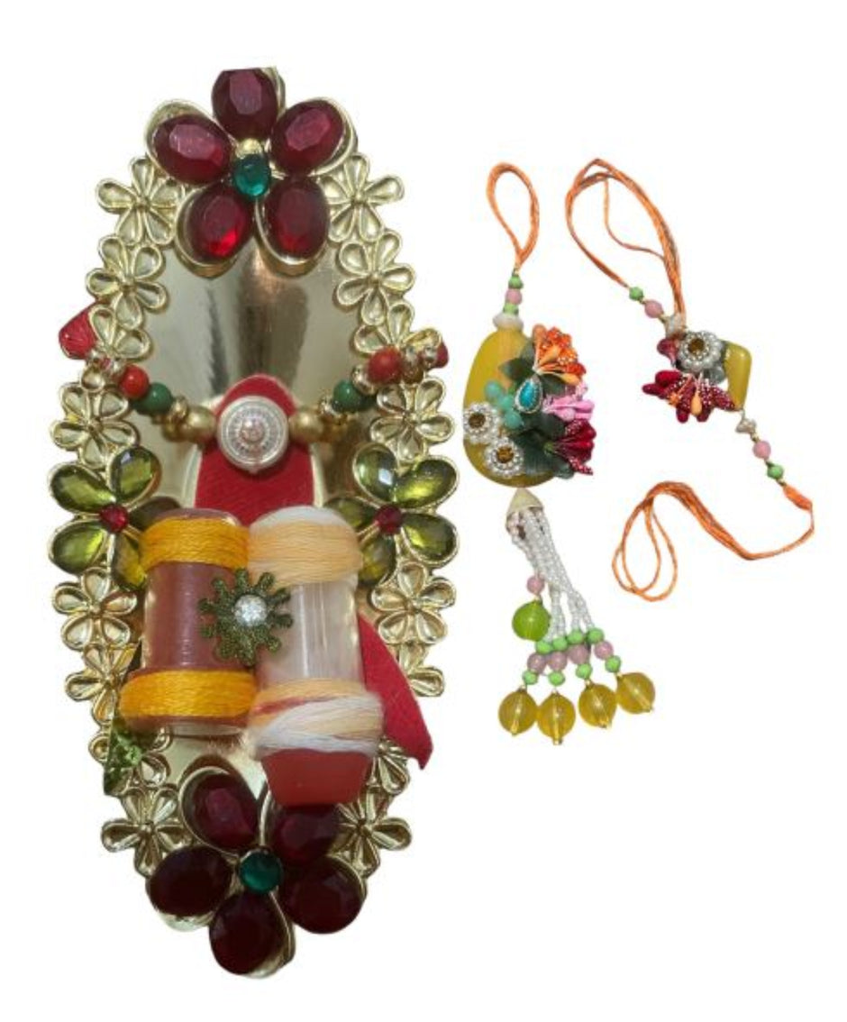 Rakhi And Lumba Set For Raksha Bandhan / Ruchi