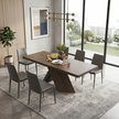 Rectangular Extendable Wooden Dining Table Set For 6 / Ruchi 