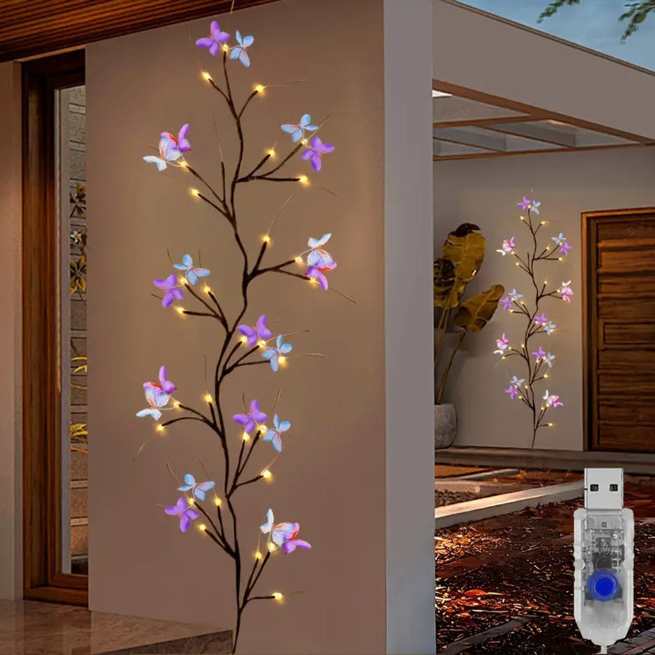 Remote Control Butterfly USB Wall Light /  Ruchi 