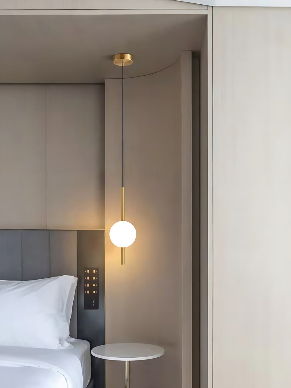 Round Glass Ball LED Pendant Light / Ruchi