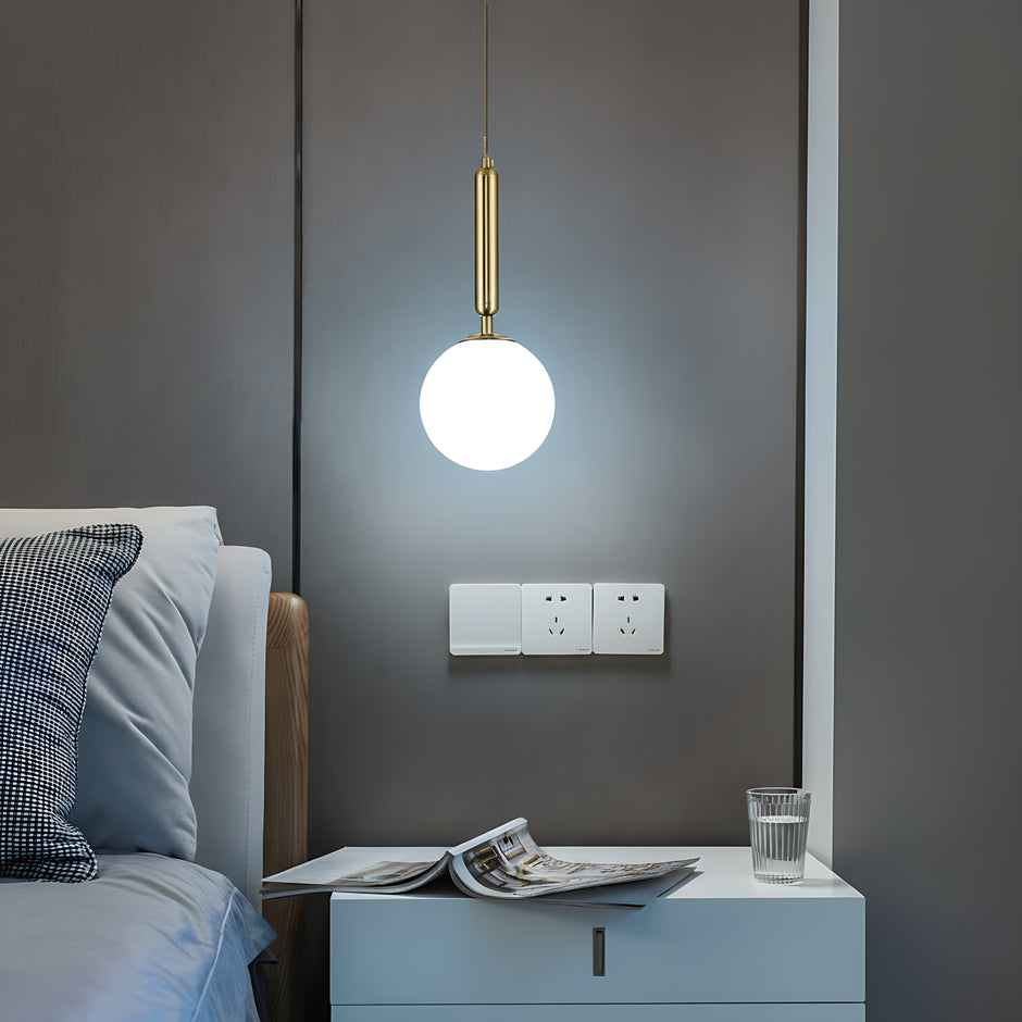 Glass Ball LED Pendant Light Fixture / Ruchi