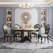 Round Marble Dining Table Set / Ruchi