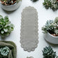 Elegant Grey Pearl Table Runner / Ruchi