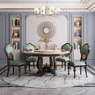 Round Marble Dining Table Set / Ruchi