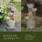 5-Tier Indoor/Outdoor LED Polyresin Water Fountain / Ruchi