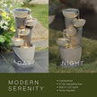 5-Tier Indoor/Outdoor LED Polyresin Water Fountain / Ruchi