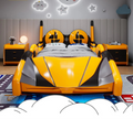 Leather Car Bed with LED & Speaker / Ruchi