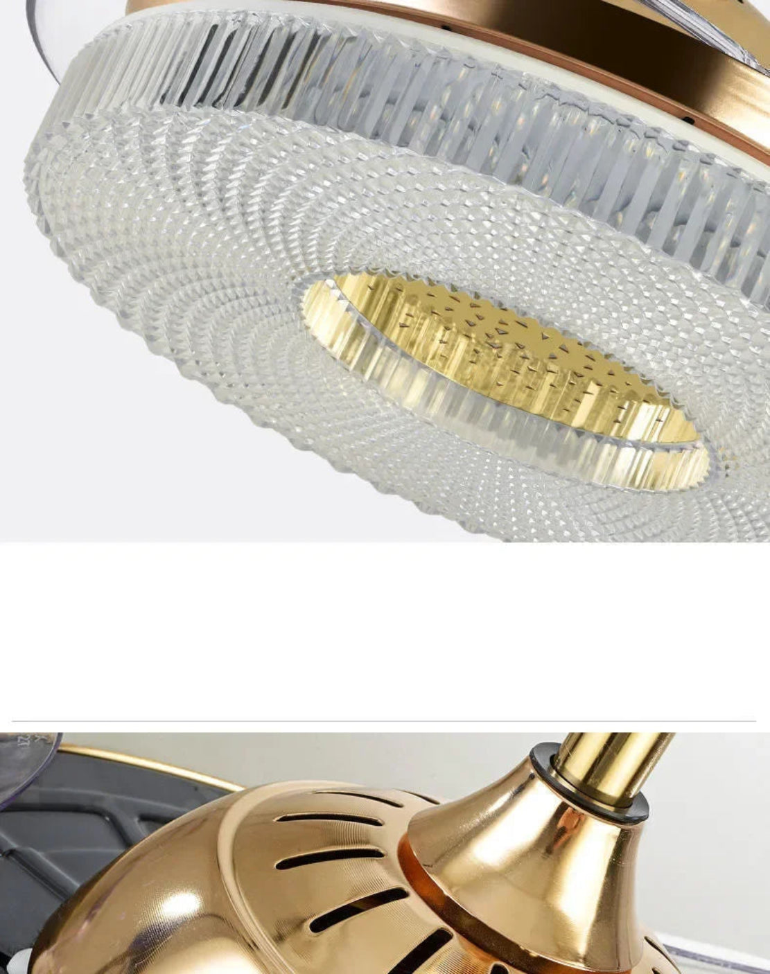 Modern Remote Control LED Ceiling Fan Light