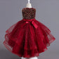 Sleeveless Kids Party Dress With Tulle Skirt / Ruchi 
