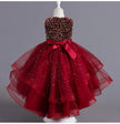 Sleeveless Kids Party Dress With Tulle Skirt / Ruchi 