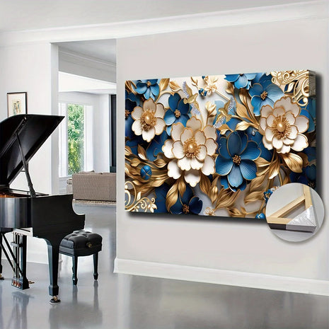 Floral Canvas Wall Art With Frame / Ruchi