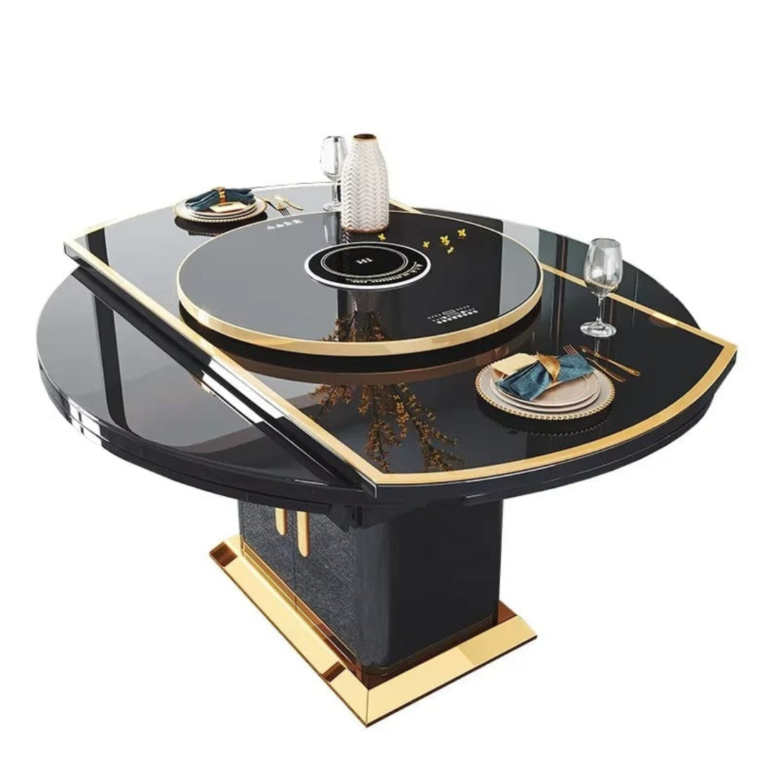 Smart-Heating Extendable Dining Table Set / Ruchi