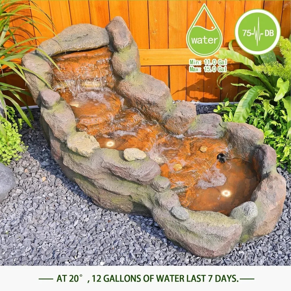 42.1" Resin Outdoor Water Fountain / Ruchi