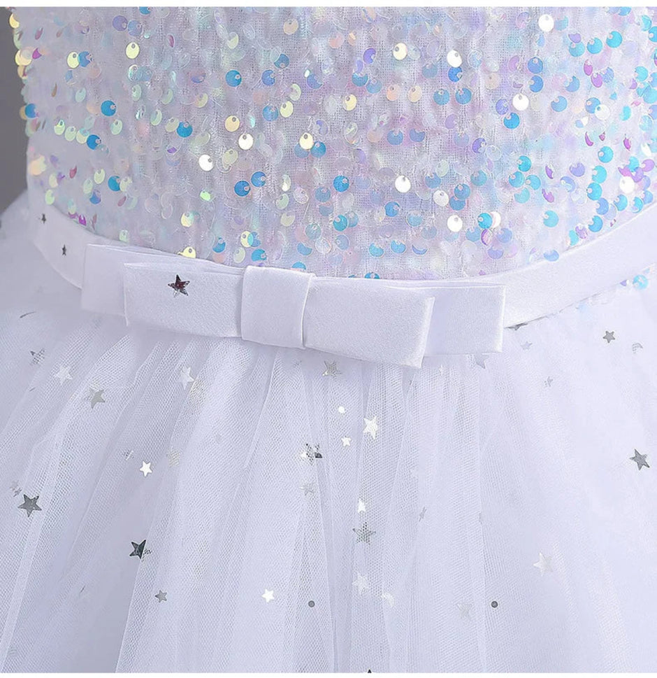 Sleeveless Cotton Flower Girl Dress For Wedding / Ruchi