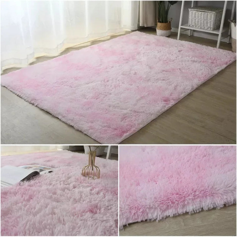 Shaded Design Non-Slip Polyester Area Rug / Ruchi