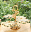 Fruit Stand With 4 Glass Trays For Party / Ruchi