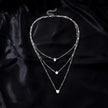 Triple Layered Women Pendant Necklace